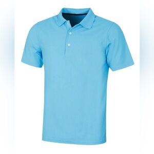 ProQuip XL Men’s Polo Shirt Blue Pro-Tech Soft Wicking Stretch UV Protect